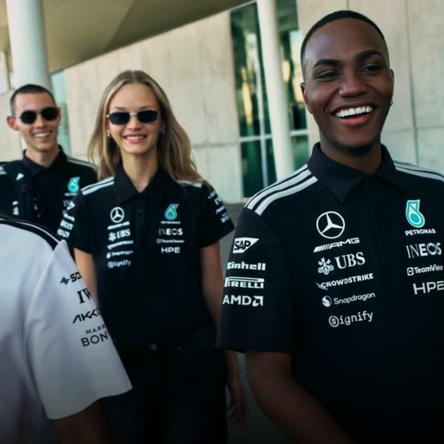Mercedes AMG Petronas adidas F1 2026 Team Driver T-Shirt - White